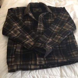 Men’s red head flannel coat